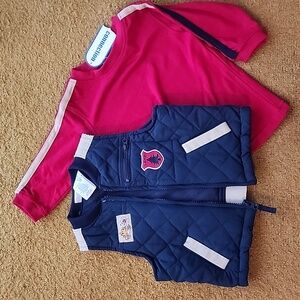 Kid Connection Boys Size 12M Chief Ranger Vest and Long Sleeve Shirt Bundle